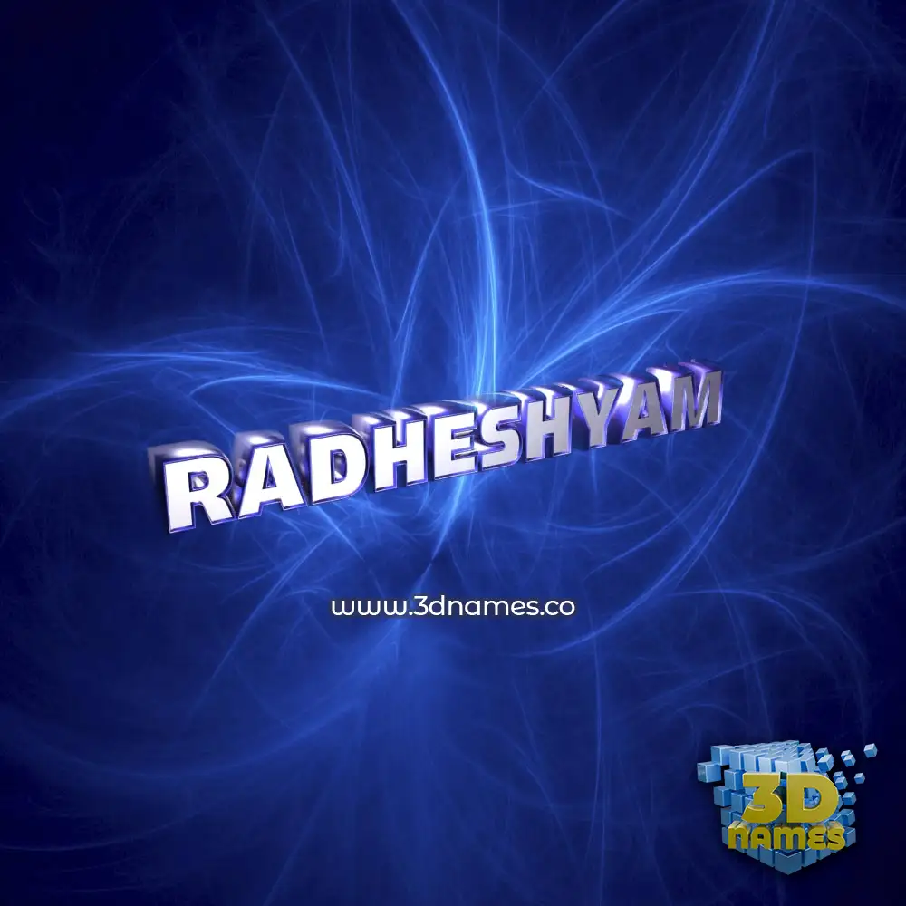 radheshyam in Plasma style - 3D name wallpaper