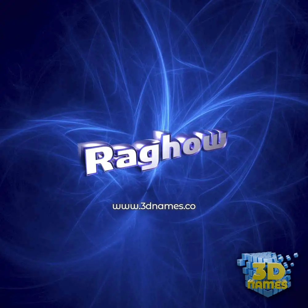 raghow in Plasma style - 3D name wallpaper