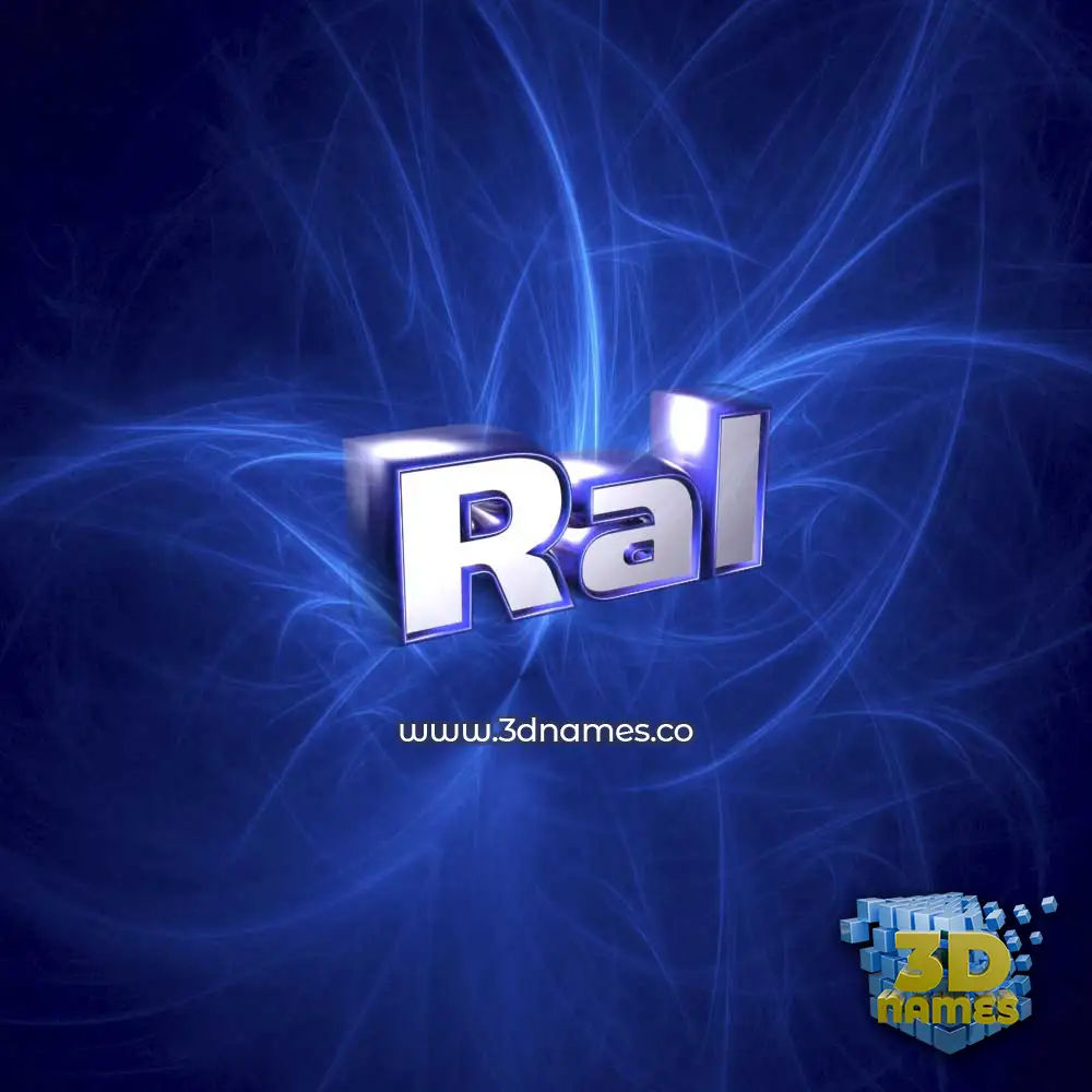 ral in Plasma style - 3D name wallpaper