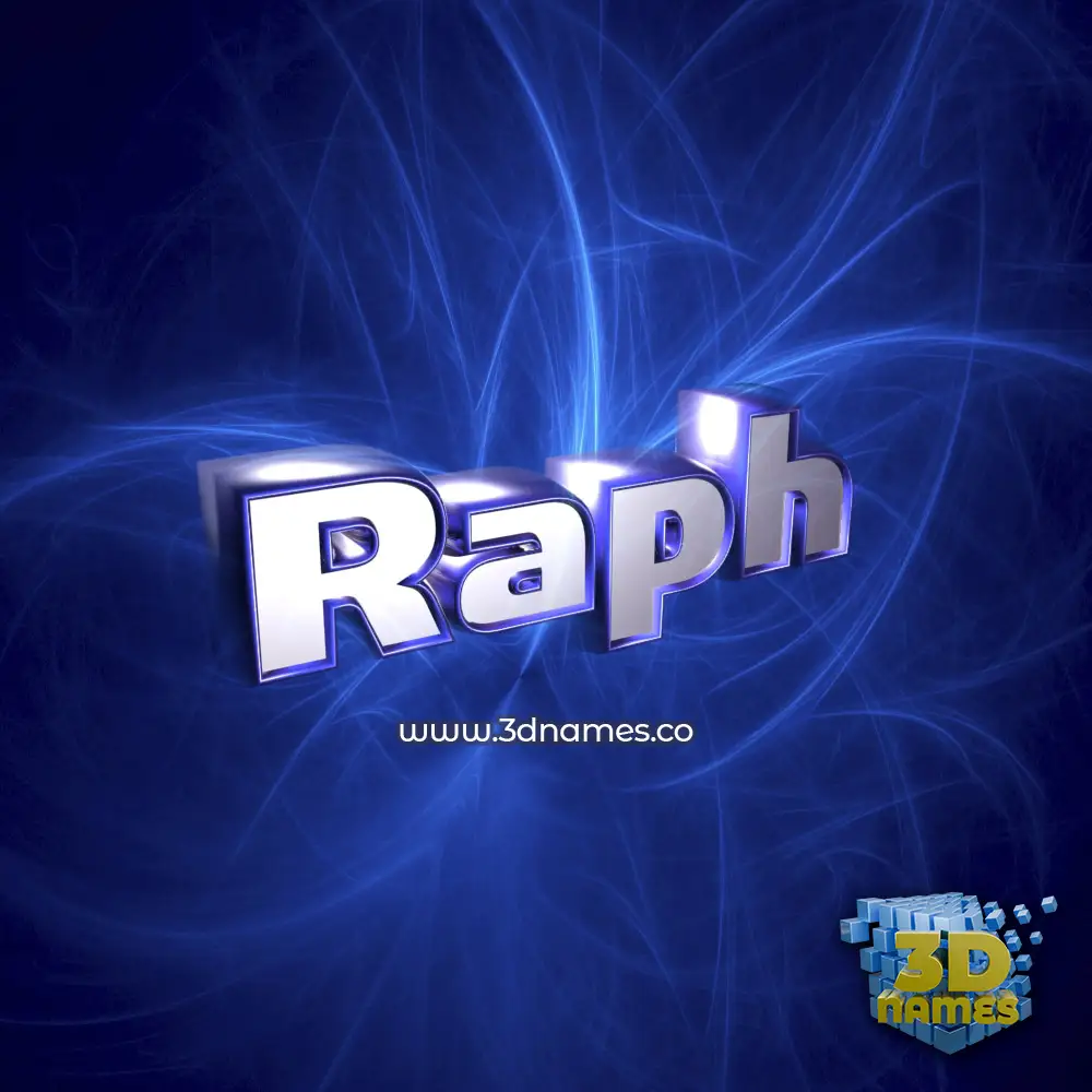 raph in Plasma style - 3D name wallpaper