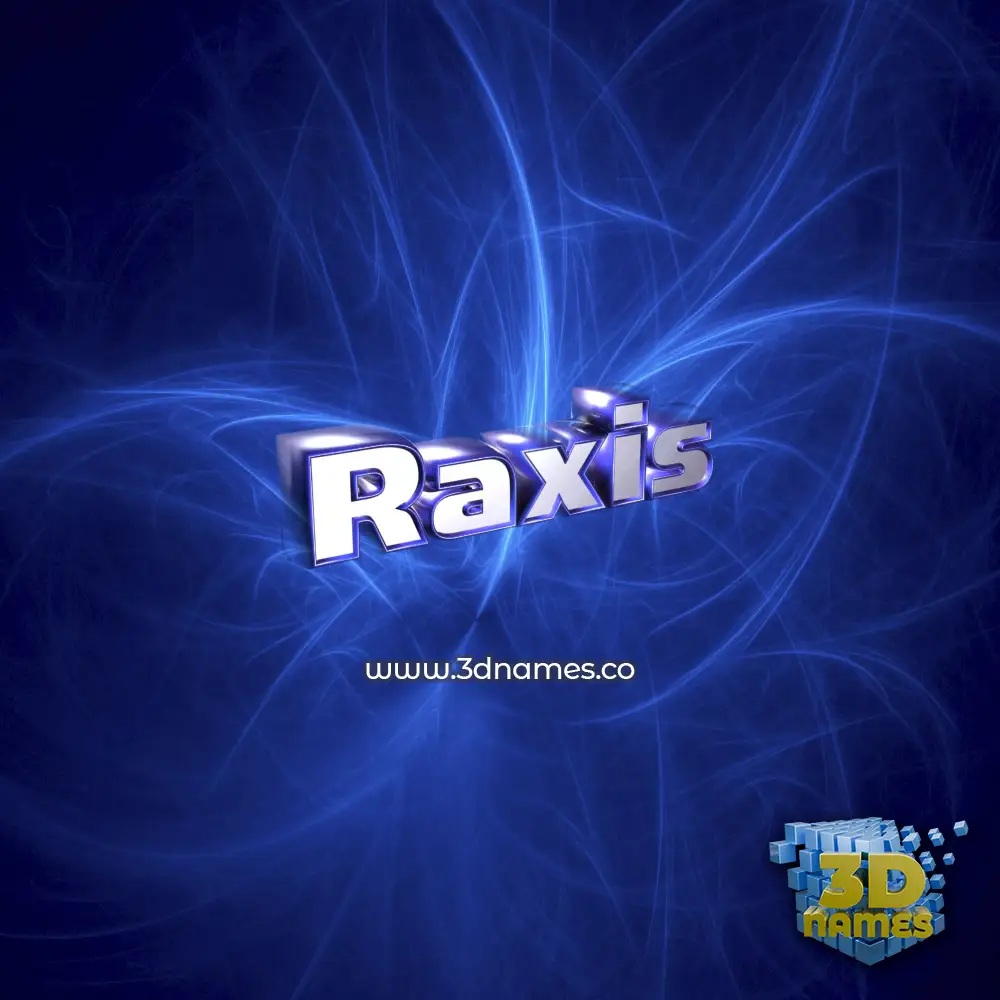 raxis in Plasma style - 3D name wallpaper