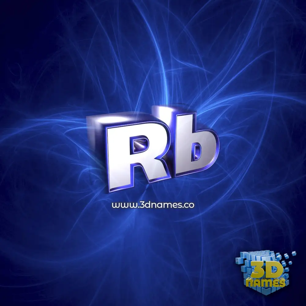 rb in Plasma style - 3D name wallpaper