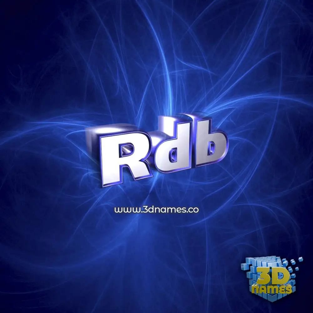rdb in Plasma style - 3D name wallpaper