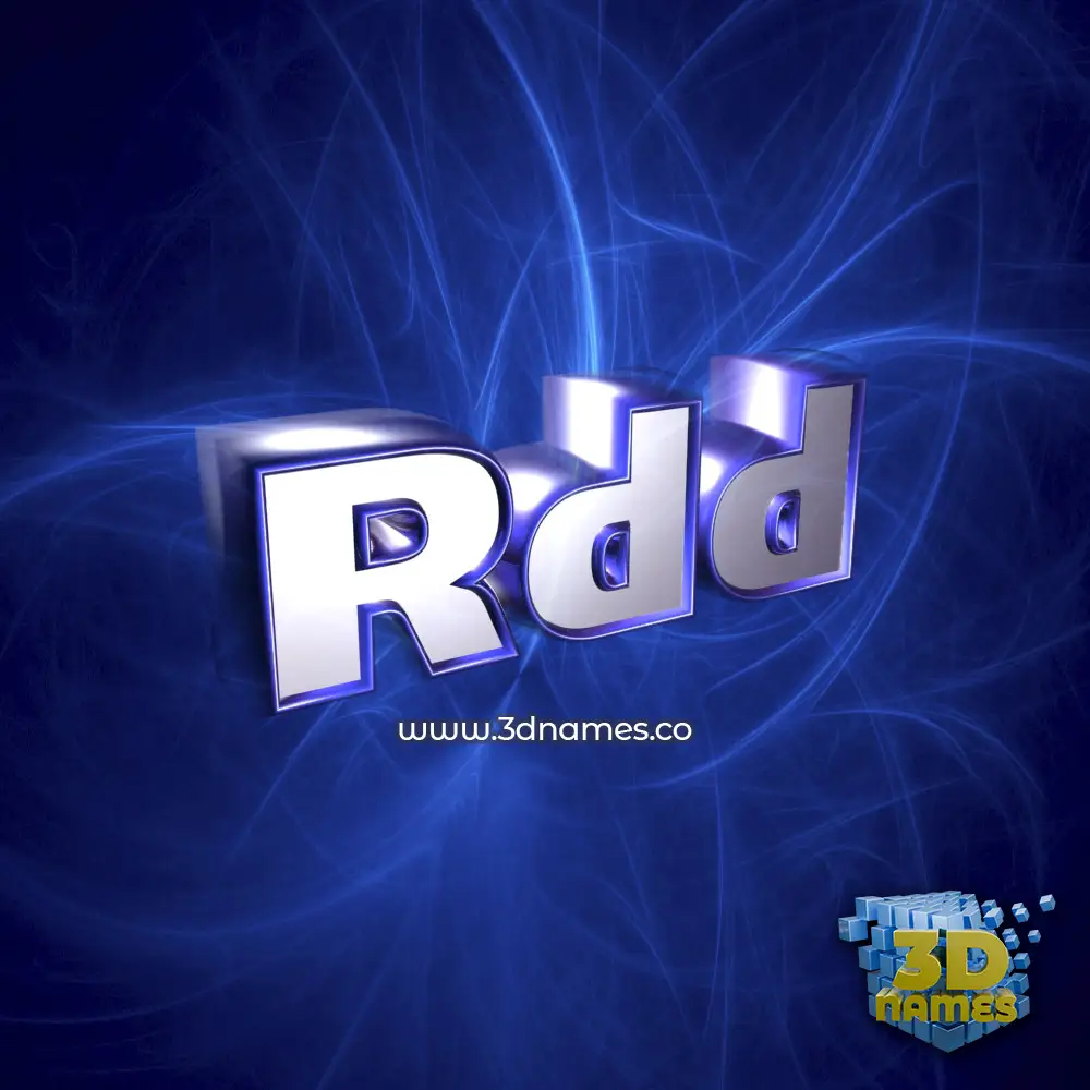 rdd in Plasma style - 3D name wallpaper