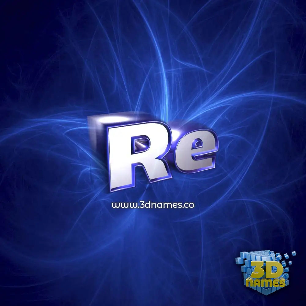 re in Plasma style - 3D name wallpaper
