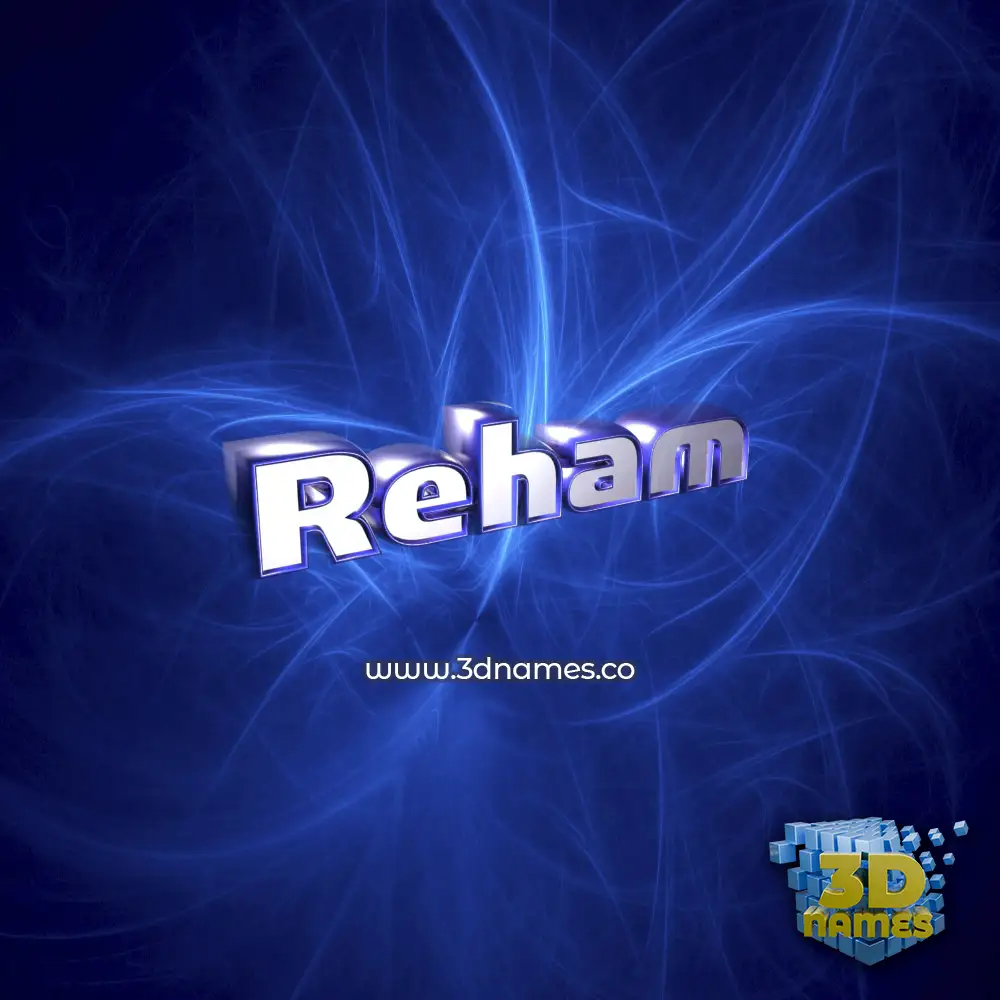 reham in Plasma style - 3D name wallpaper