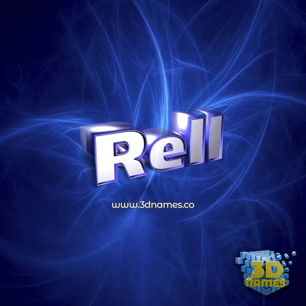 rell in Plasma style - 3D name wallpaper
