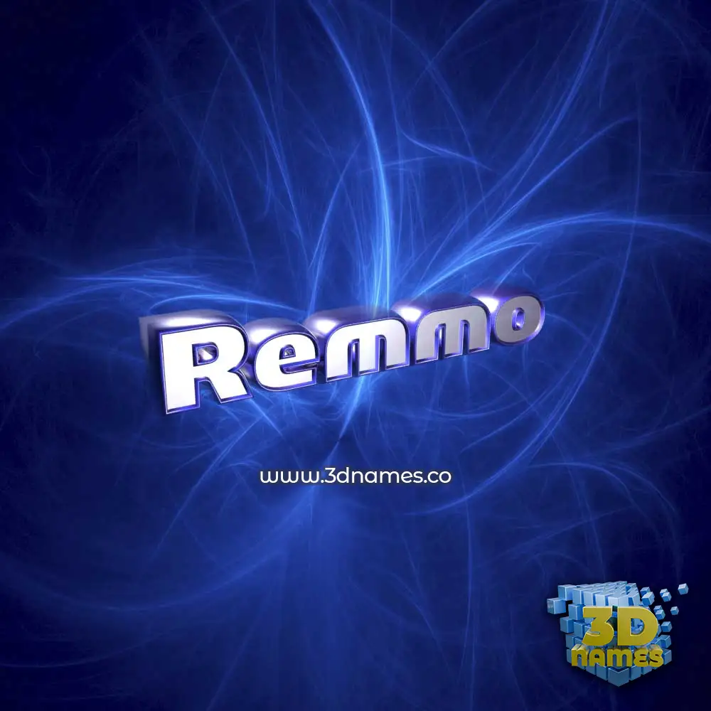 remmo in Plasma style - 3D name wallpaper