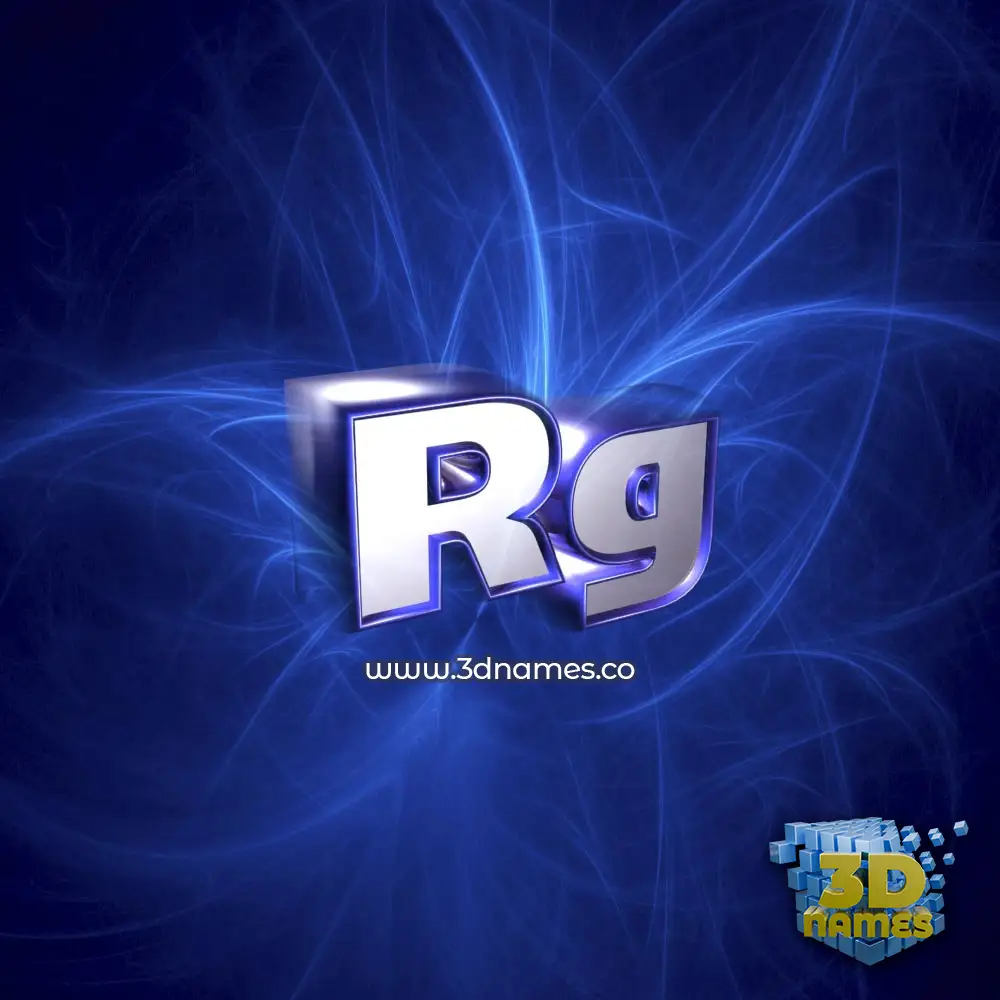 rg in Plasma style - 3D name wallpaper