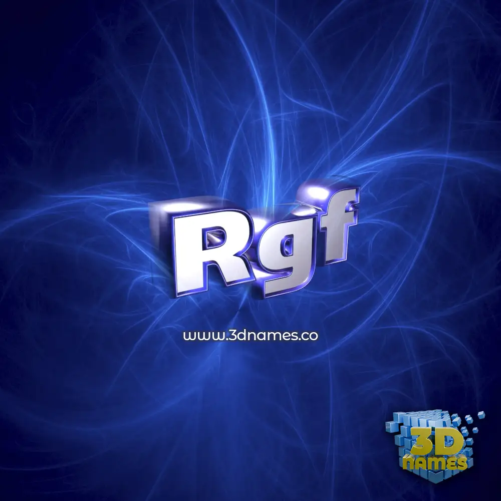 rgf in Plasma style - 3D name wallpaper