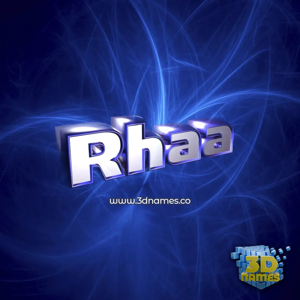 rhaa in Plasma style - 3D name wallpaper