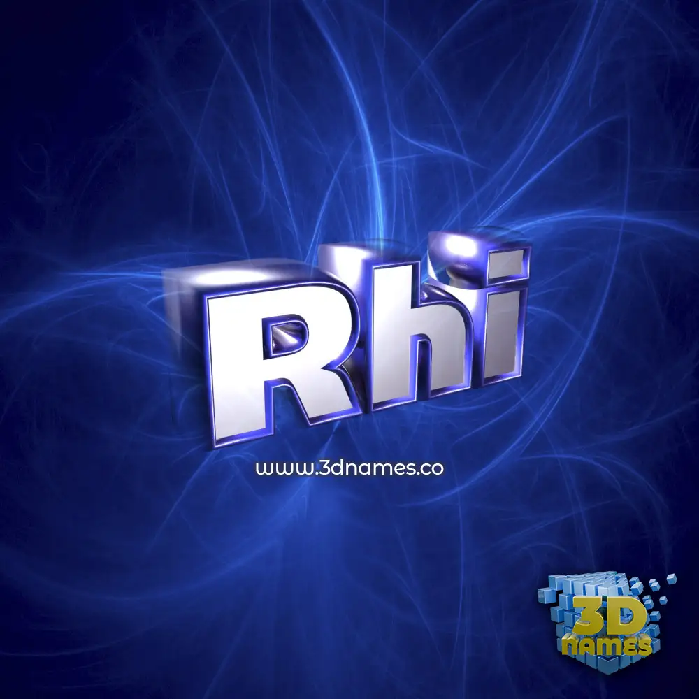 rhi in Plasma style - 3D name wallpaper