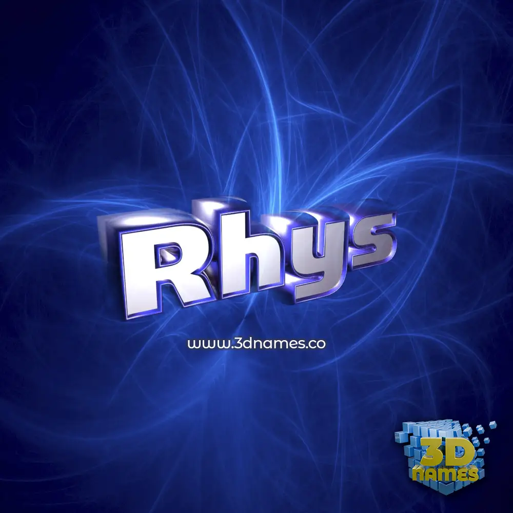 rhys in Plasma style - 3D name wallpaper