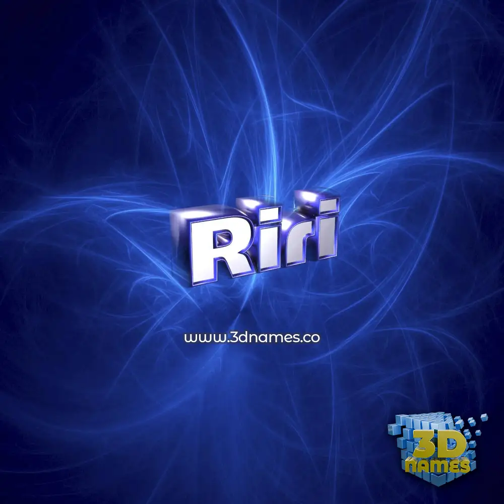 riri in Plasma style - 3D name wallpaper