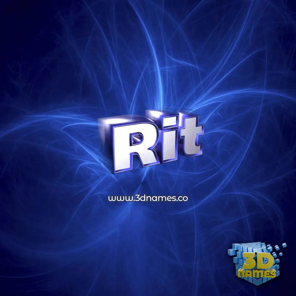 rit in Plasma style - 3D name wallpaper