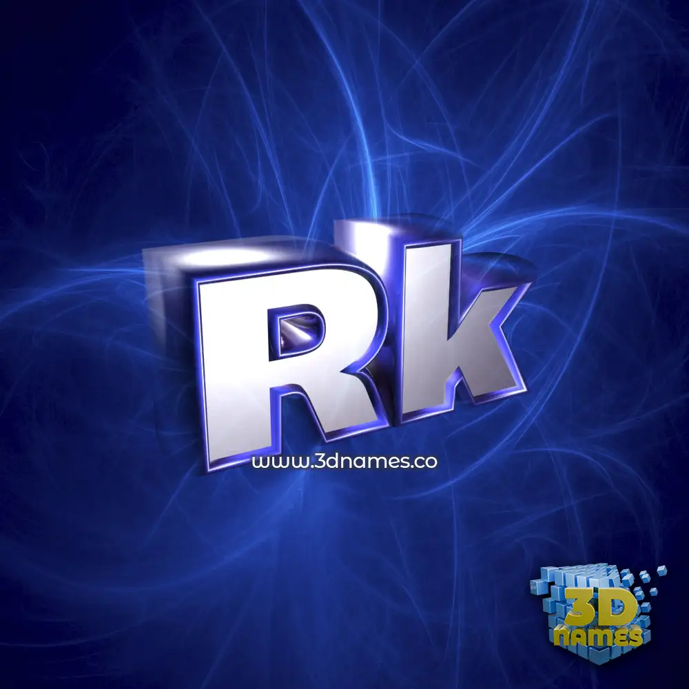 rk in Plasma style - 3D name wallpaper