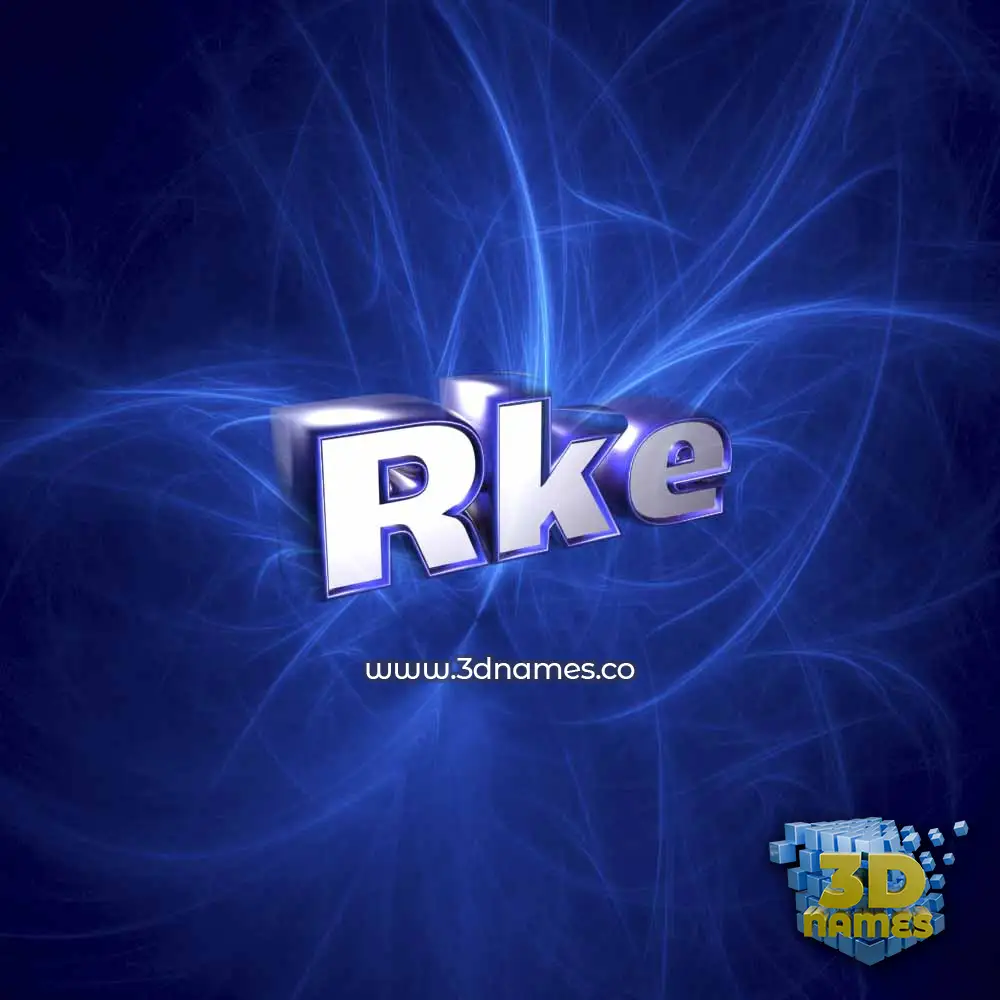 rke in Plasma style - 3D name wallpaper