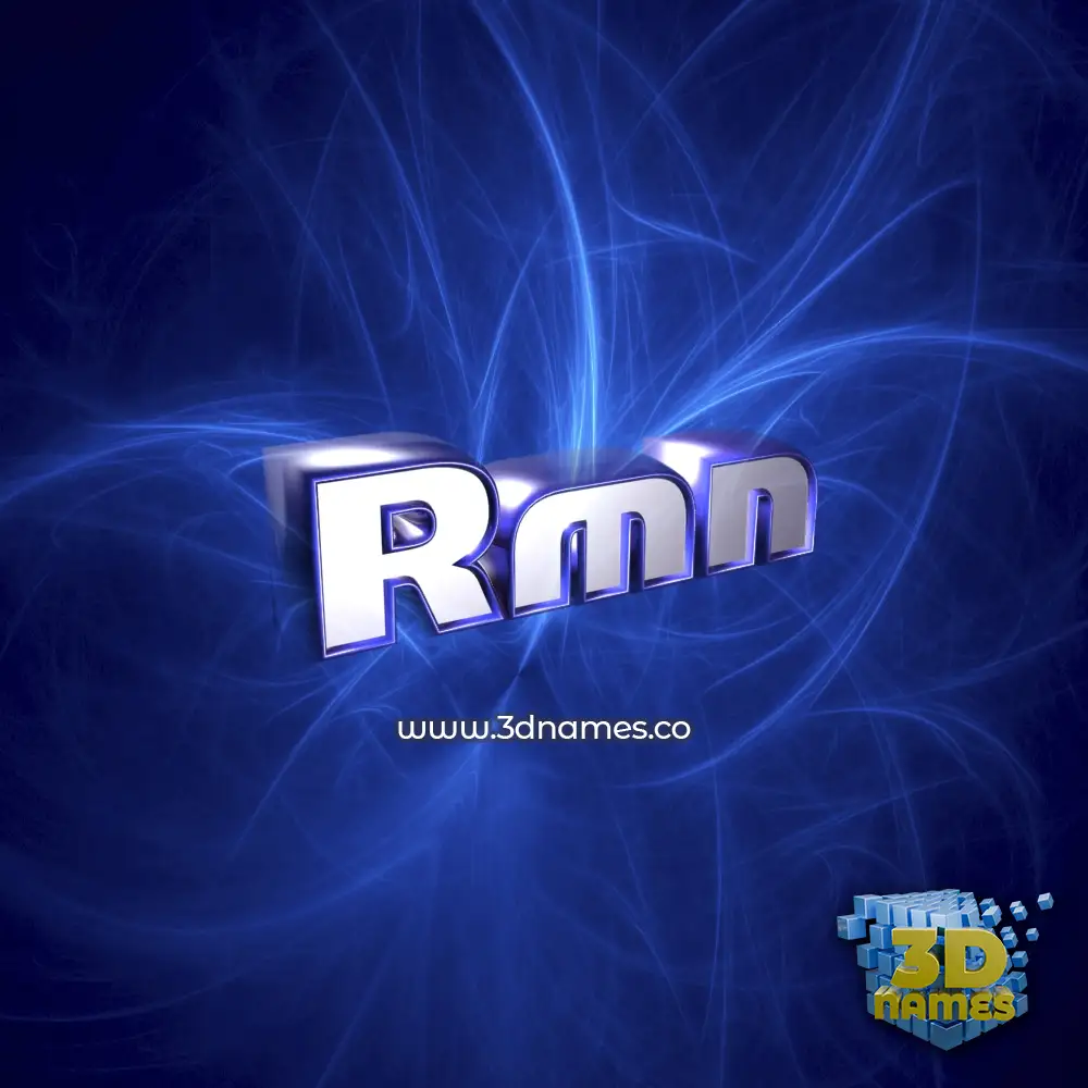 rmn in Plasma style - 3D name wallpaper