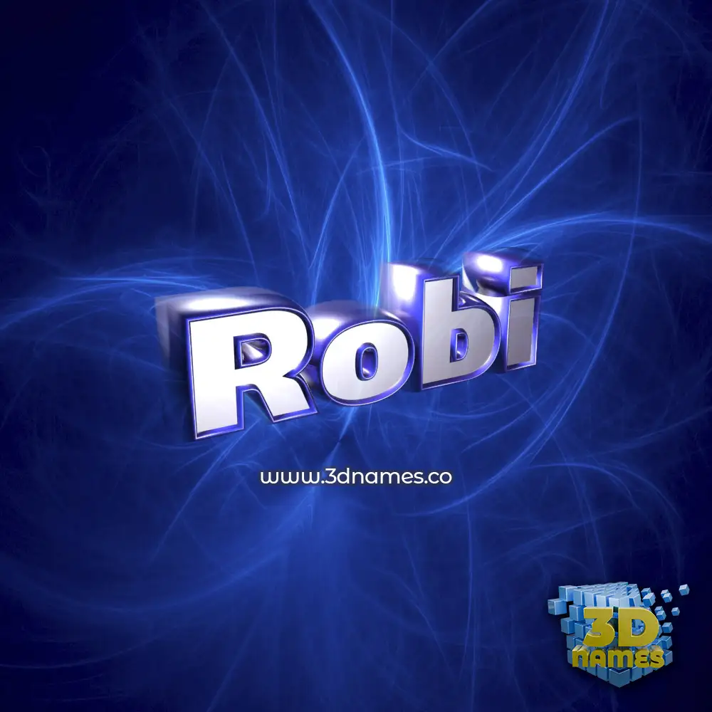 robi in Plasma style - 3D name wallpaper
