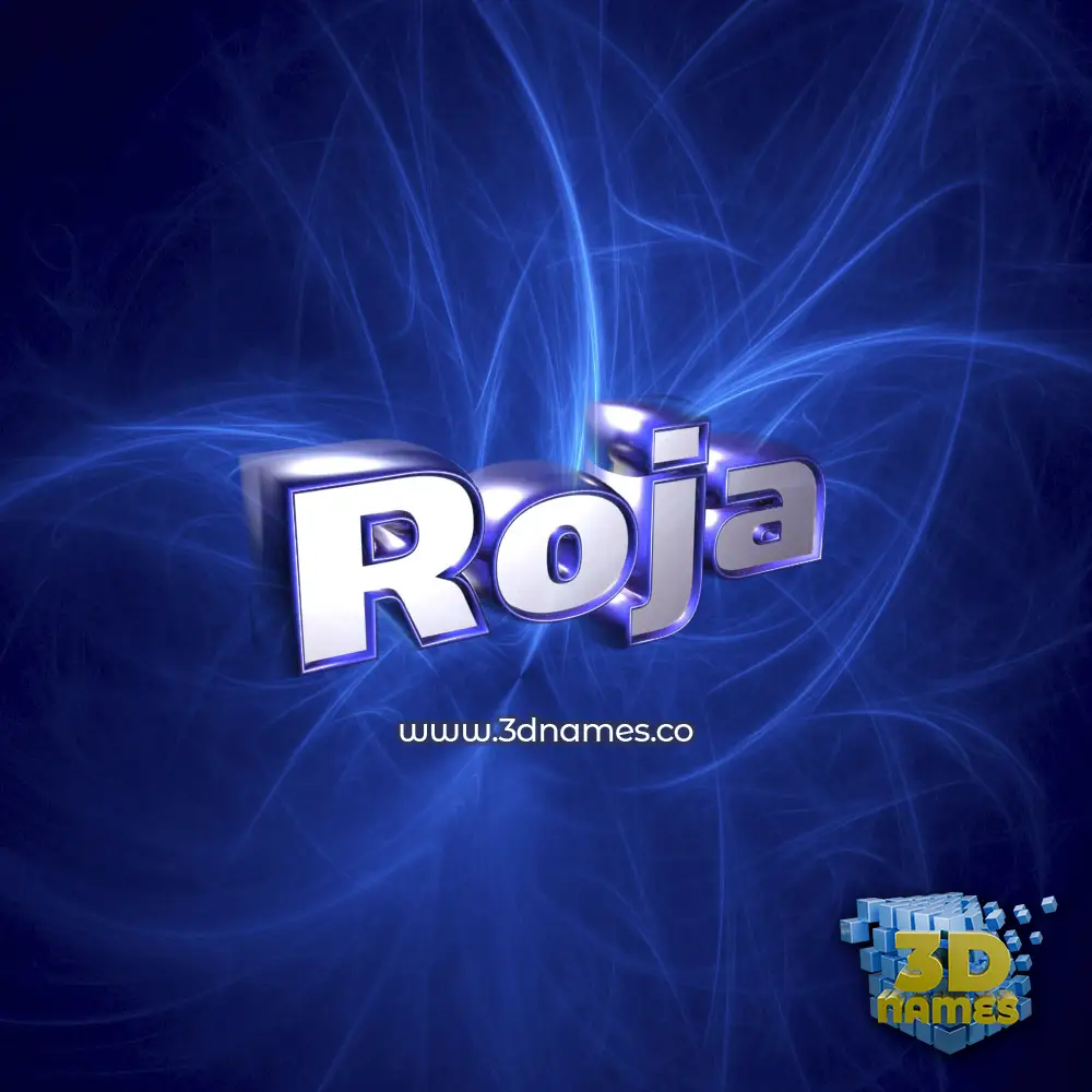 roja in Plasma style - 3D name wallpaper