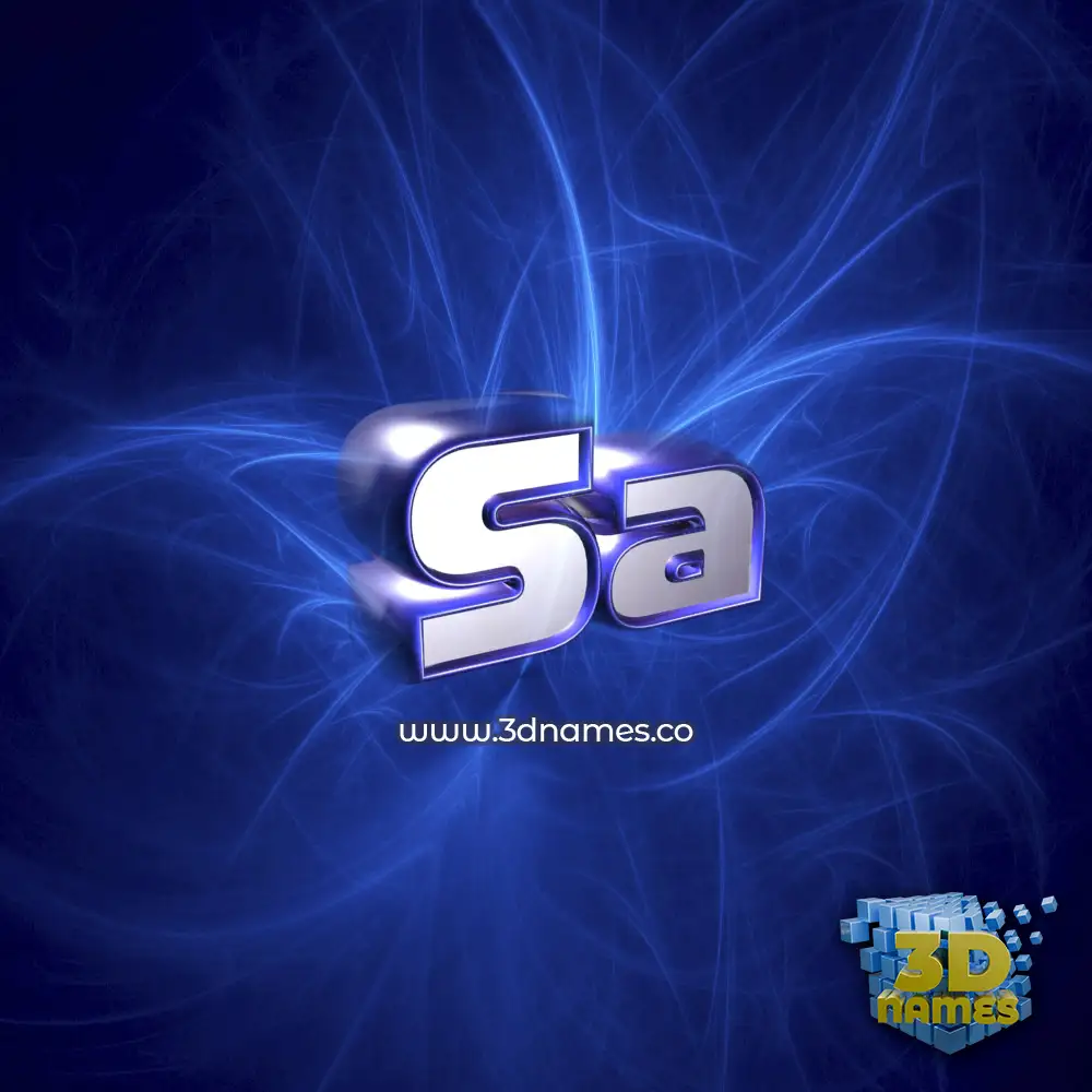 sa in Plasma style - 3D name wallpaper