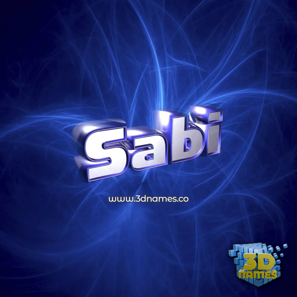 sabi in Plasma style - 3D name wallpaper