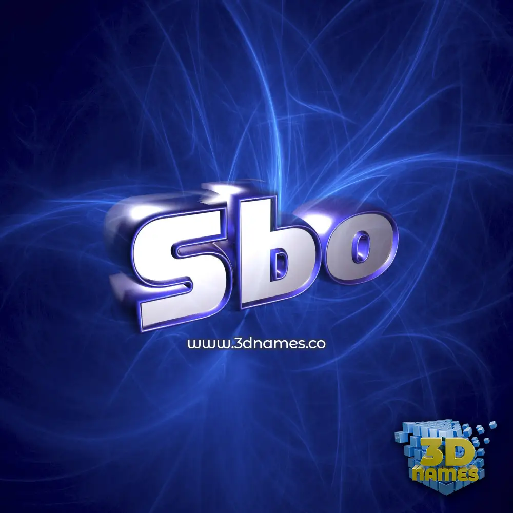 sbo in Plasma style - 3D name wallpaper