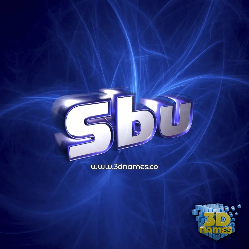 sbu in Plasma style - 3D name wallpaper