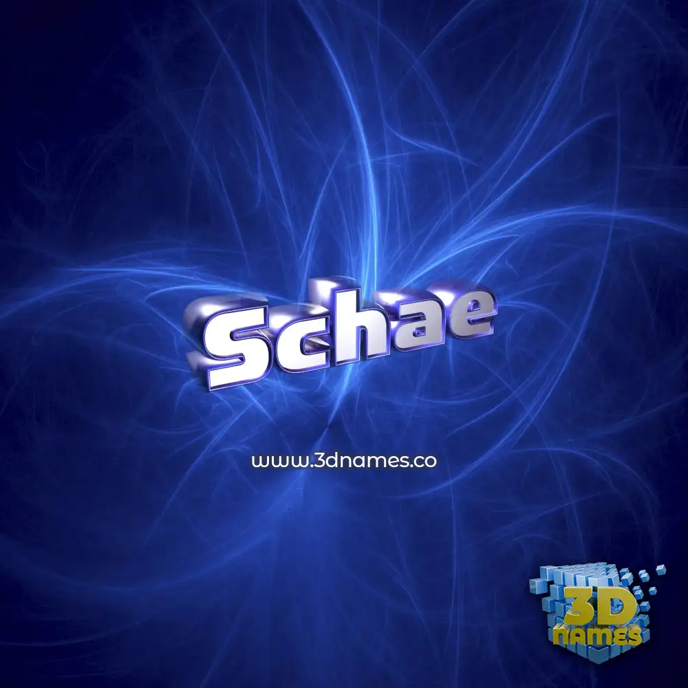 schae in Plasma style - 3D name wallpaper