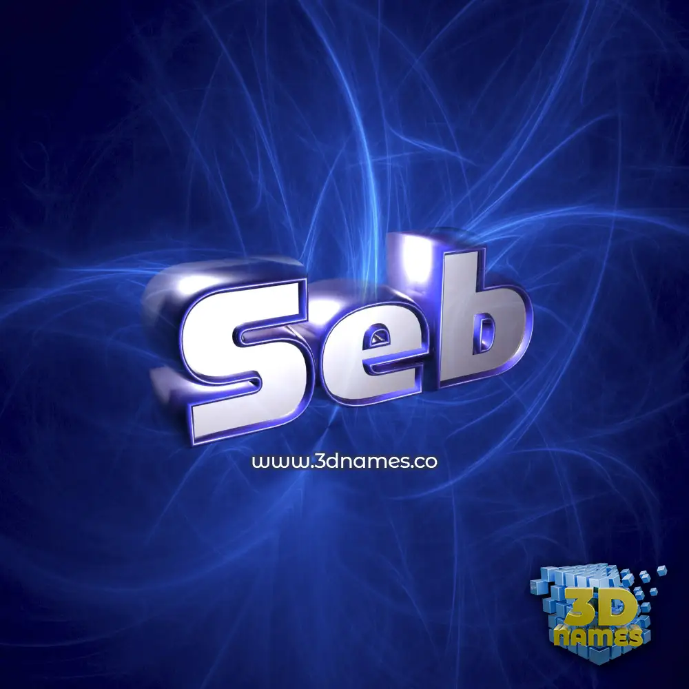 seb in Plasma style - 3D name wallpaper