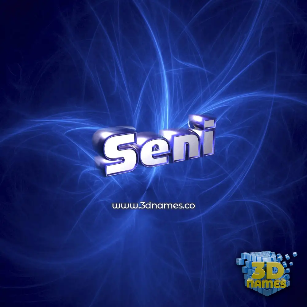 seni in Plasma style - 3D name wallpaper