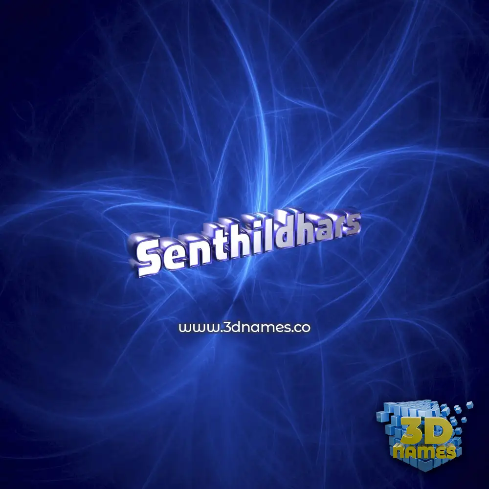 senthildhars in Plasma style - 3D name wallpaper