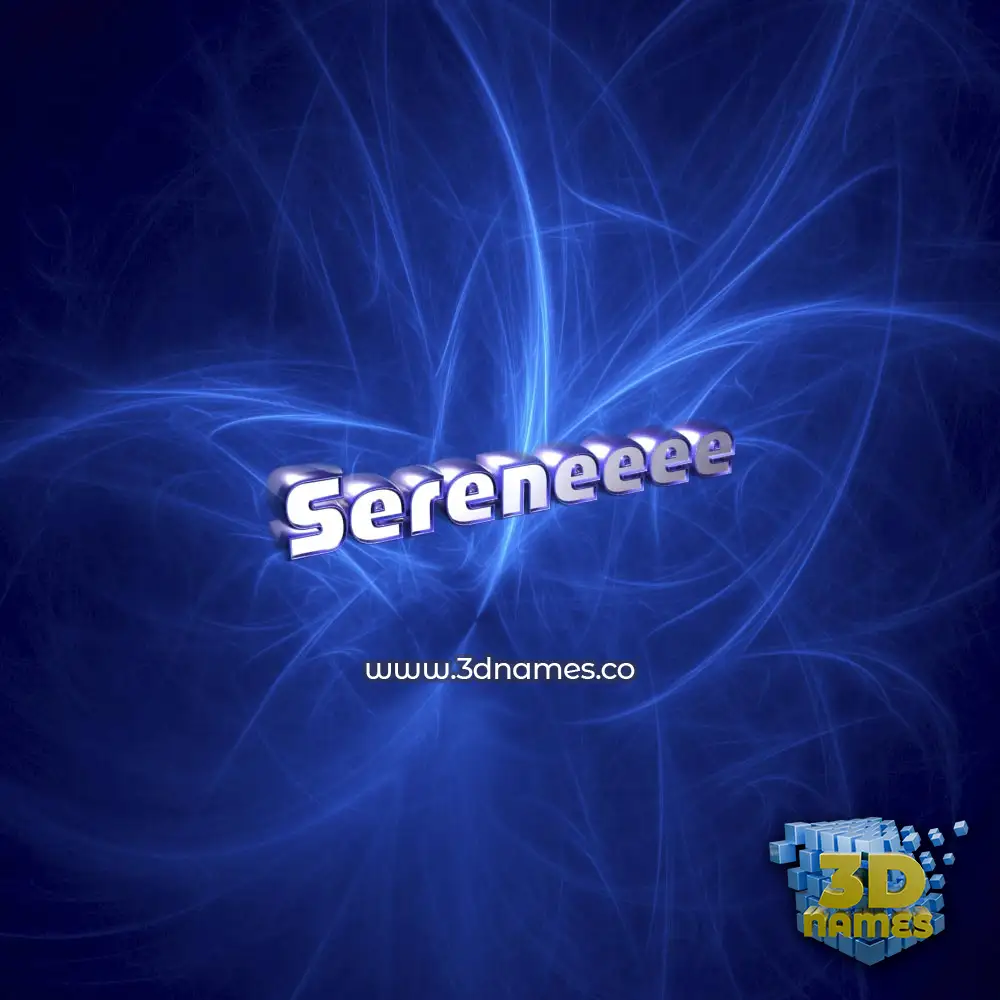 sereneeee in Plasma style - 3D name wallpaper