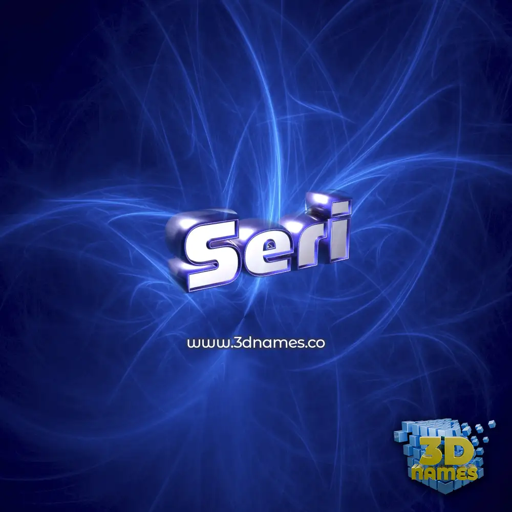 seri in Plasma style - 3D name wallpaper