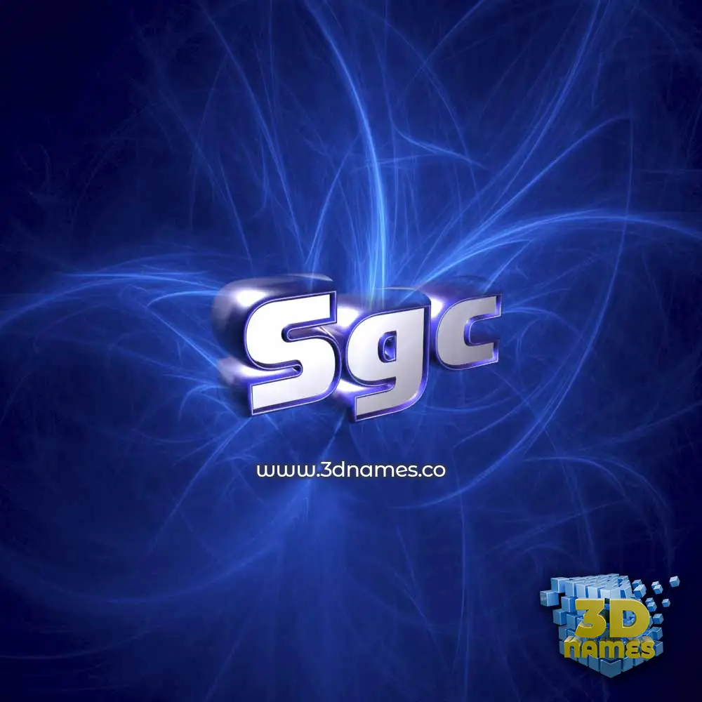 sgc in Plasma style - 3D name wallpaper