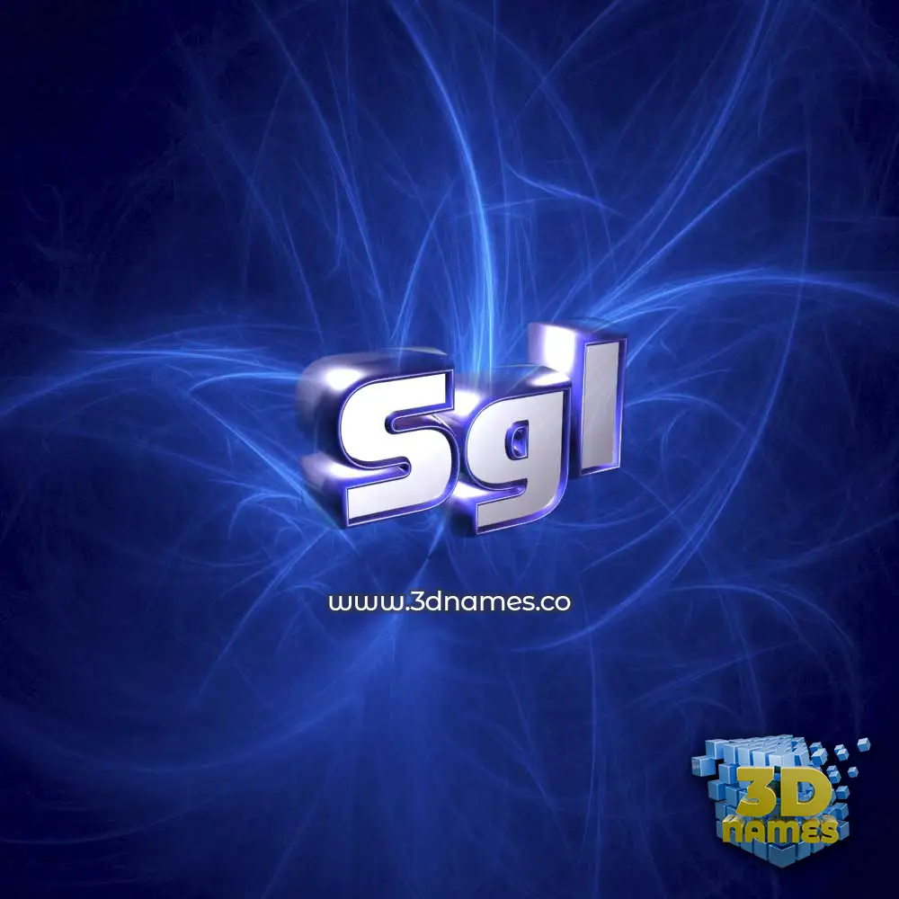 sgl in Plasma style - 3D name wallpaper