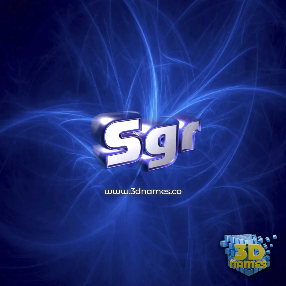 sgr in Plasma style - 3D name wallpaper