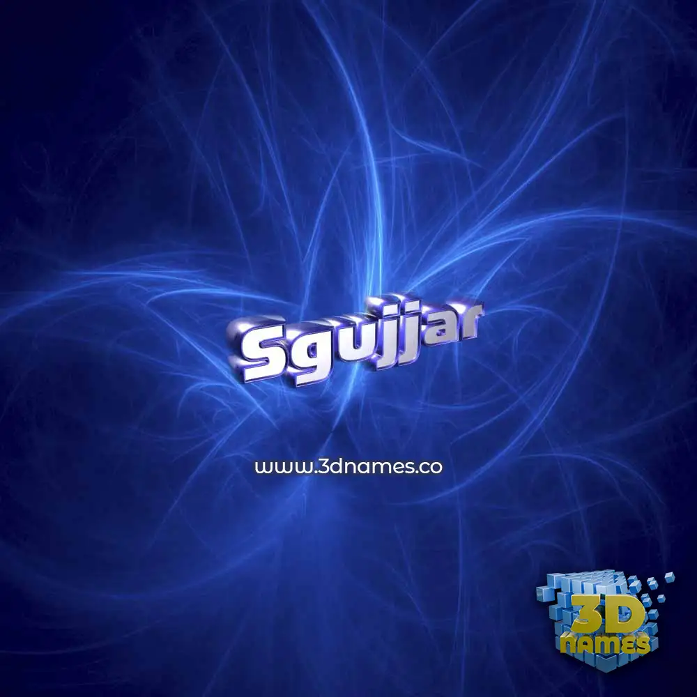 sgujjar in Plasma style - 3D name wallpaper