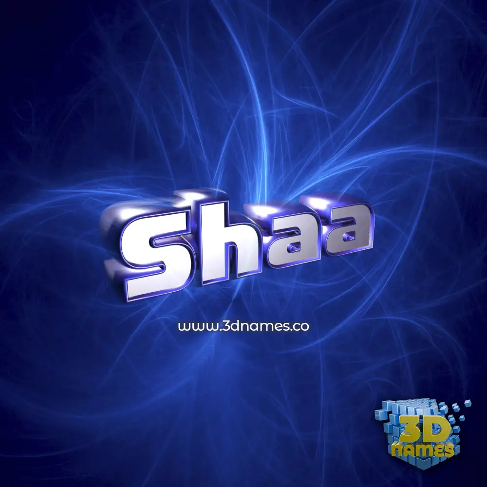 shaa in Plasma style - 3D name wallpaper