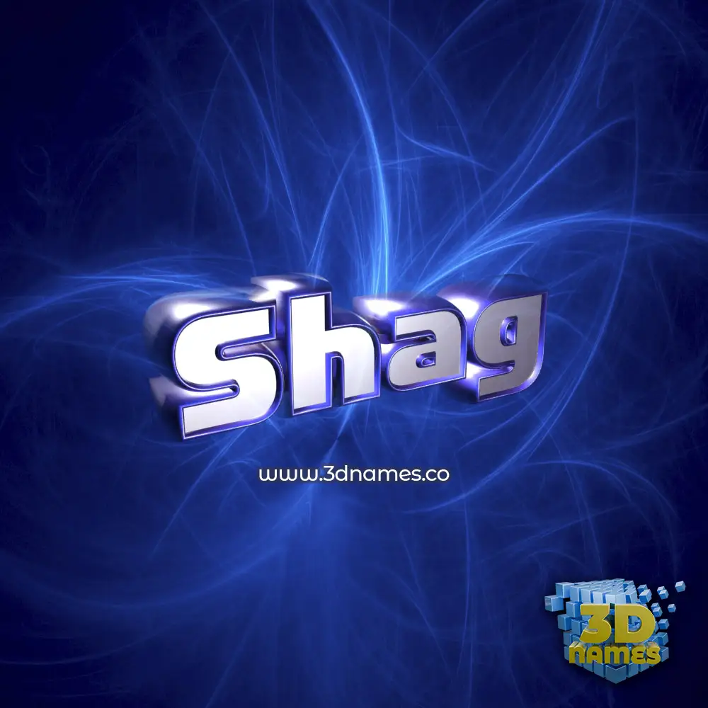 shag in Plasma style - 3D name wallpaper
