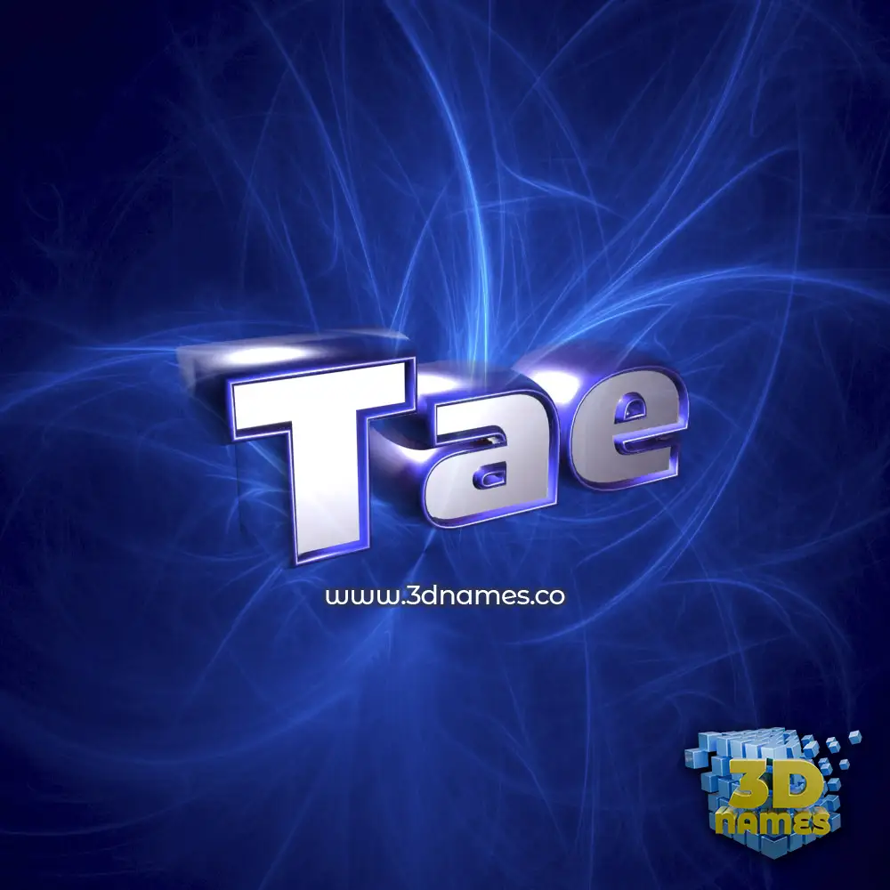 tae in Plasma style - 3D name wallpaper