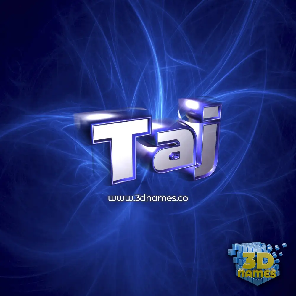 taj in Plasma style - 3D name wallpaper
