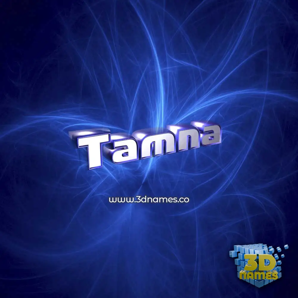 tamna in Plasma style - 3D name wallpaper