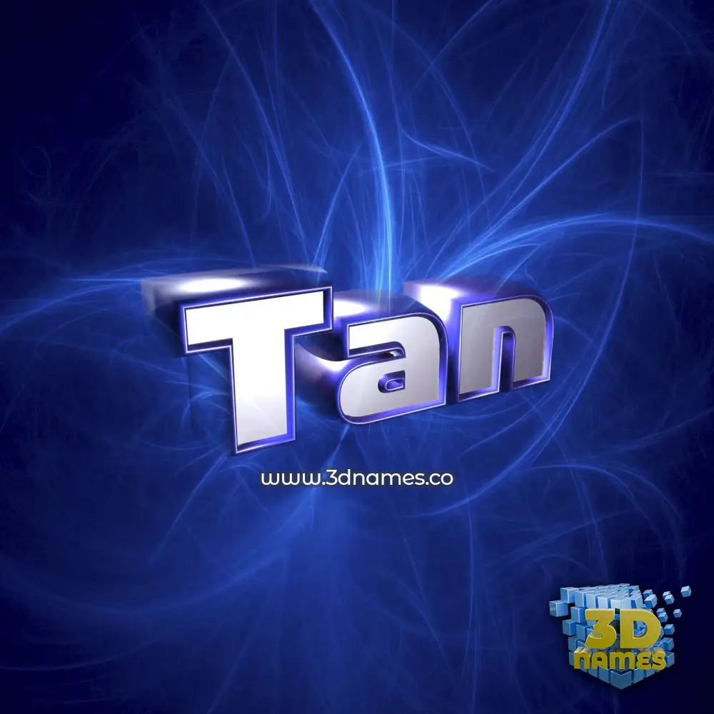 tan in Plasma style - 3D name wallpaper