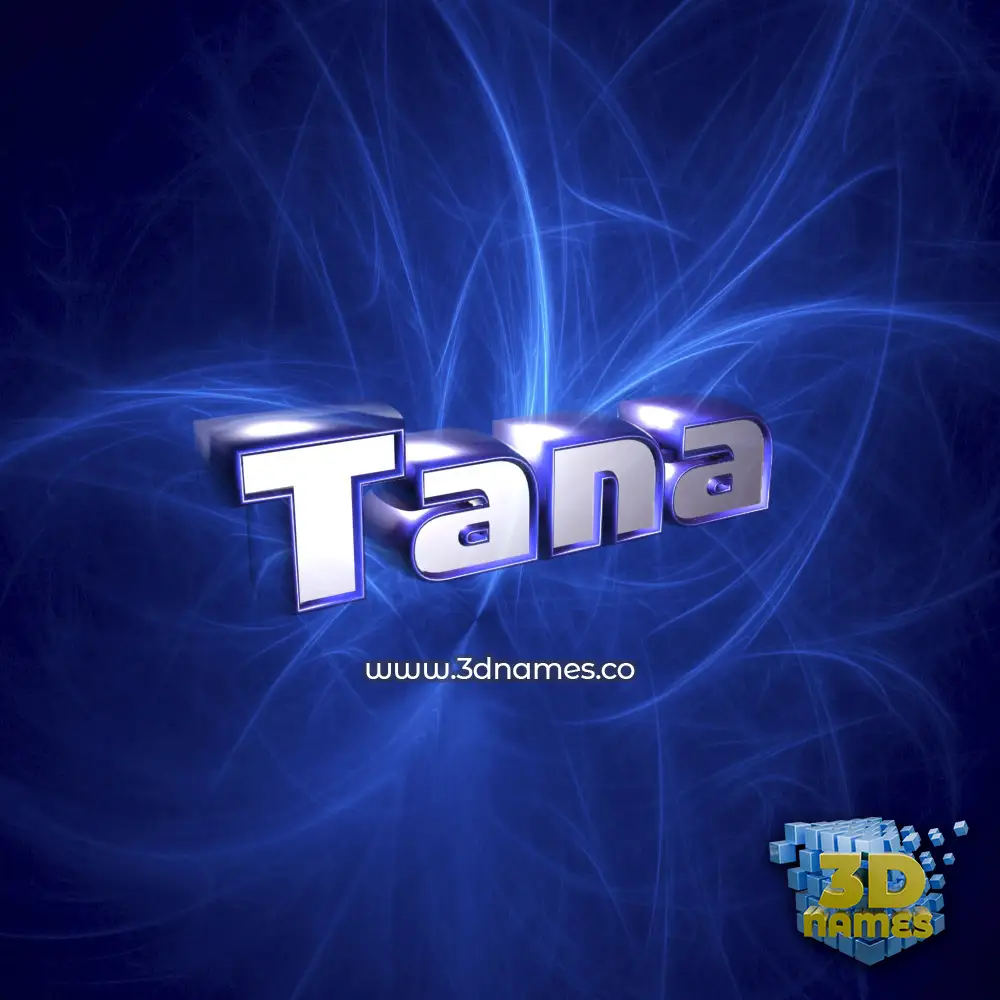 tana in Plasma style - 3D name wallpaper