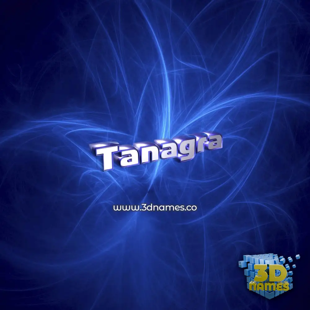 tanagra in Plasma style - 3D name wallpaper