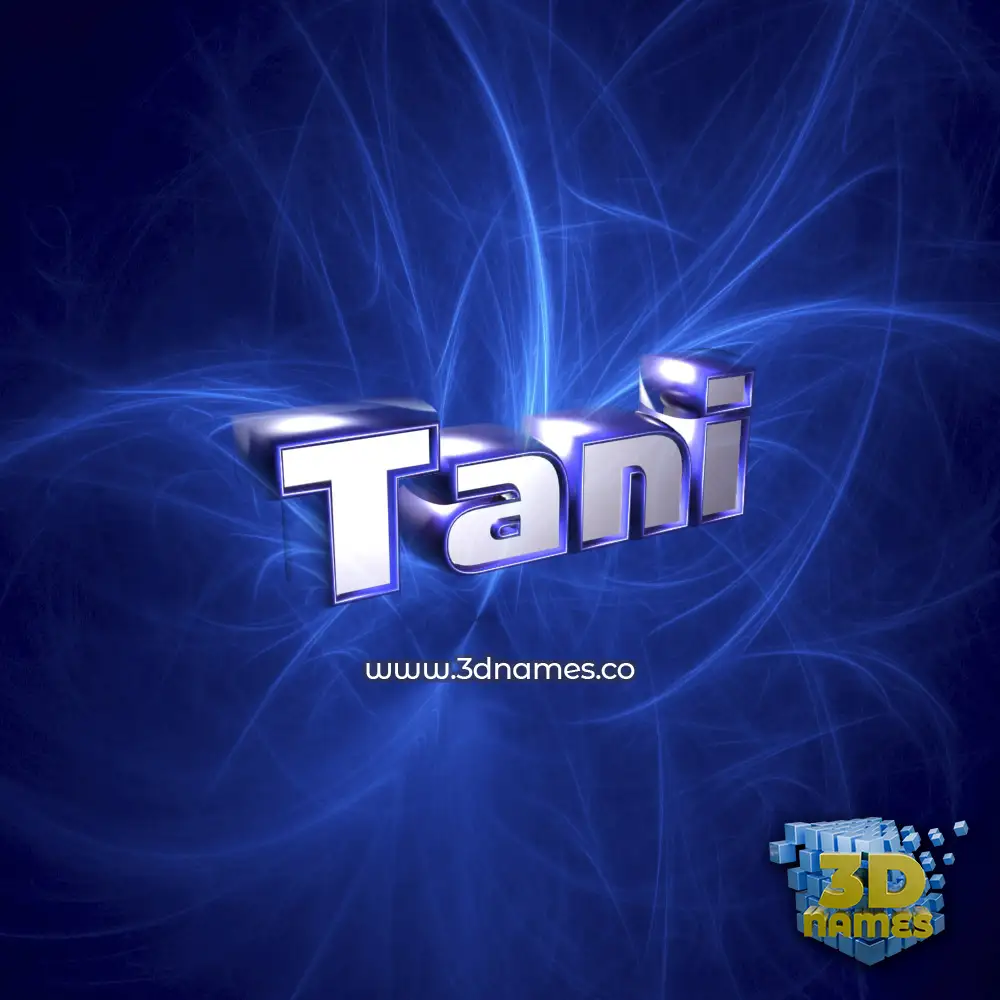 tani in Plasma style - 3D name wallpaper
