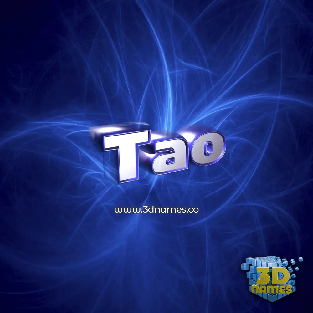 tao in Plasma style - 3D name wallpaper