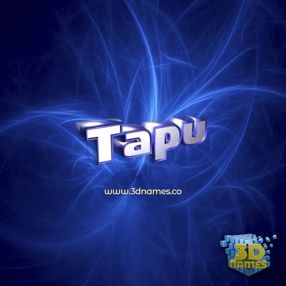 tapu in Plasma style - 3D name wallpaper