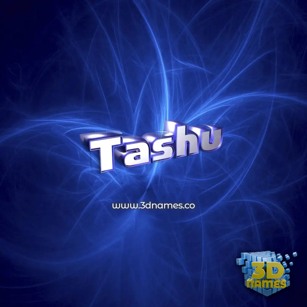 tashu in Plasma style - 3D name wallpaper